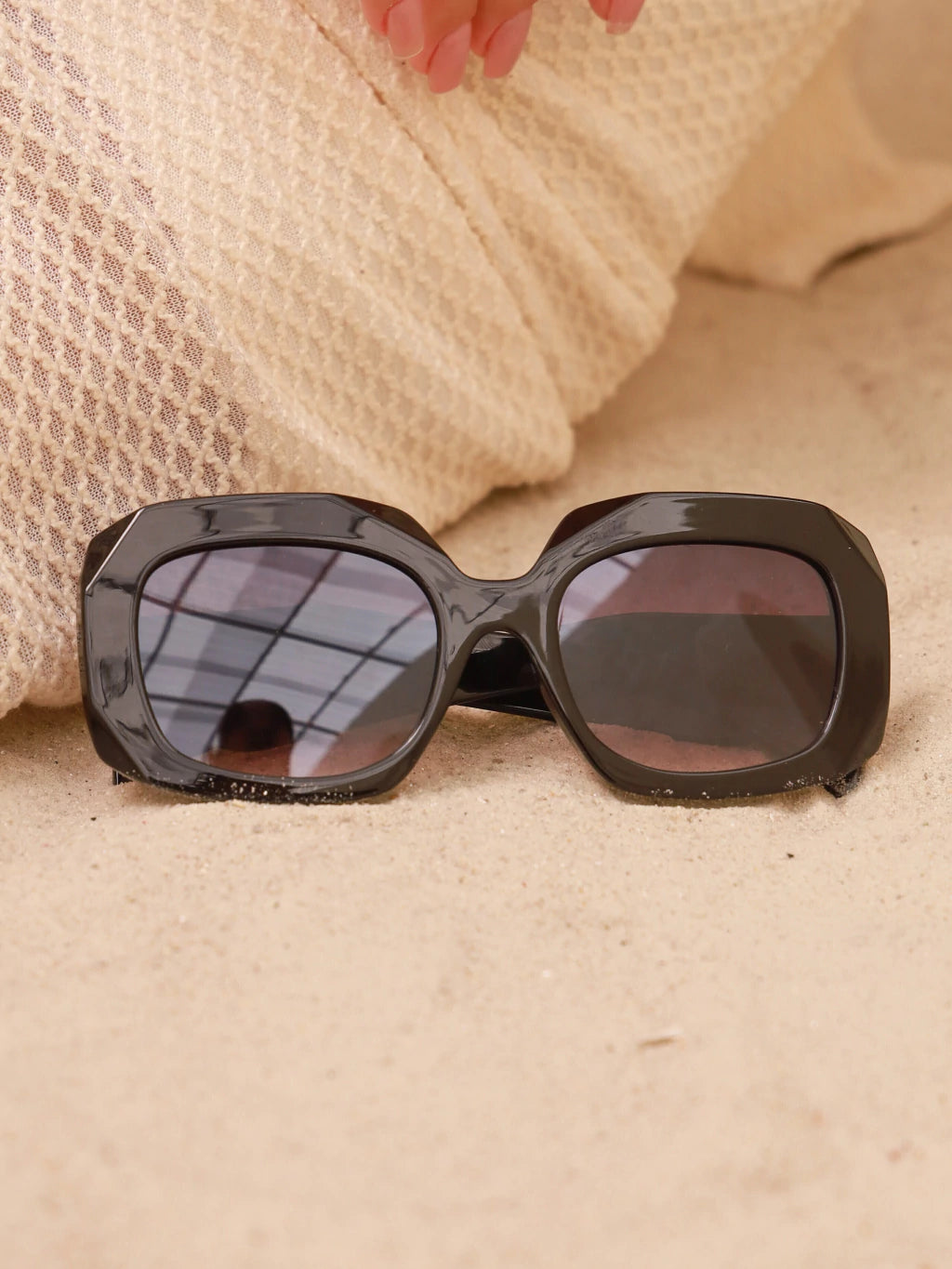 Óculos de Sol Premium Maxi Vitta - Preto Degrade - Acetato