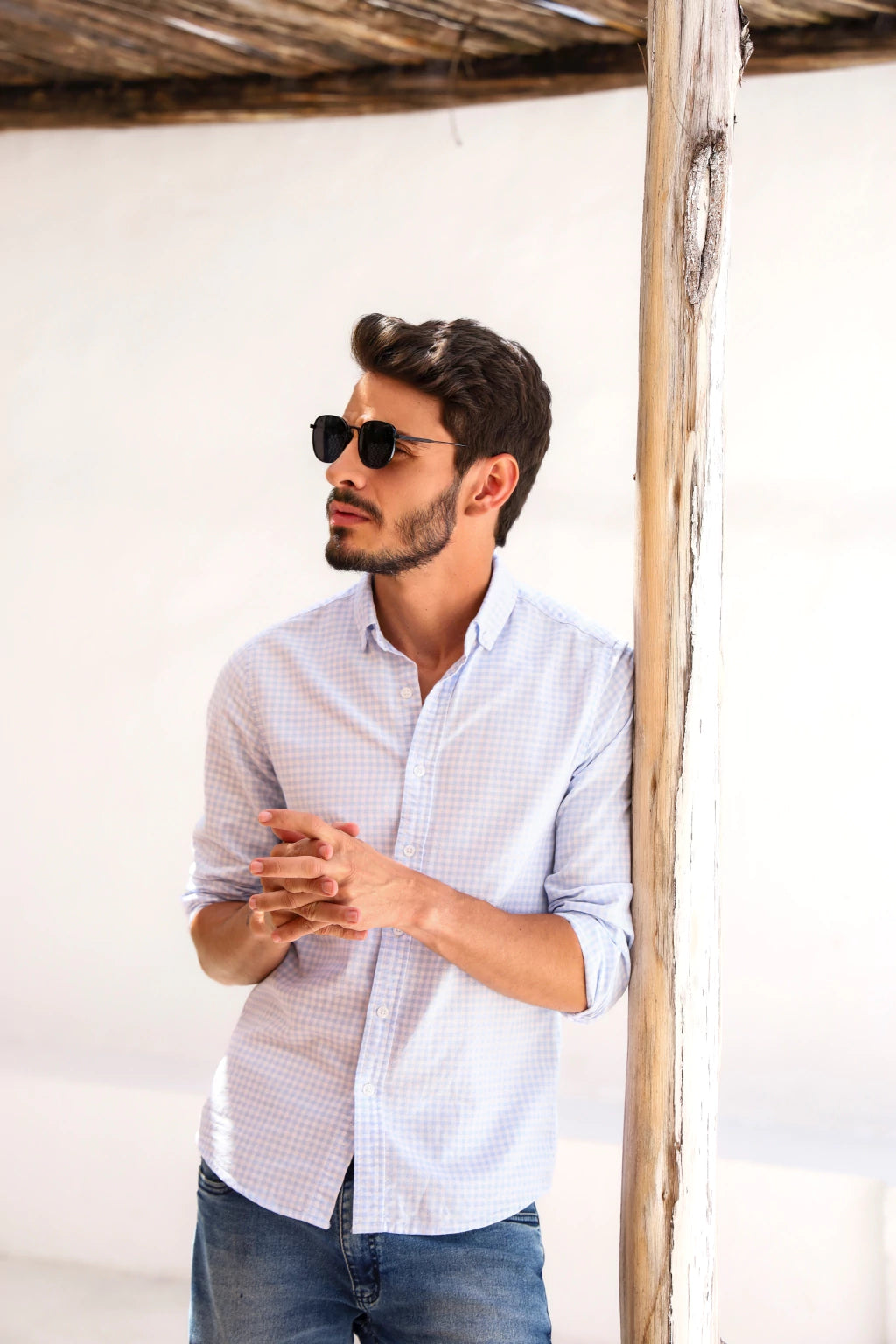 Óculos de Sol Redondo Florença 2.0 - Preto - Metal