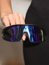 Óculos de Sol Esportivo Máscara Nitro - Azul Roxo Espelhado - Injetado.
